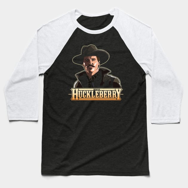 I'm Your Huckleberry Val Kilmer Baseball T-Shirt by RetroReview